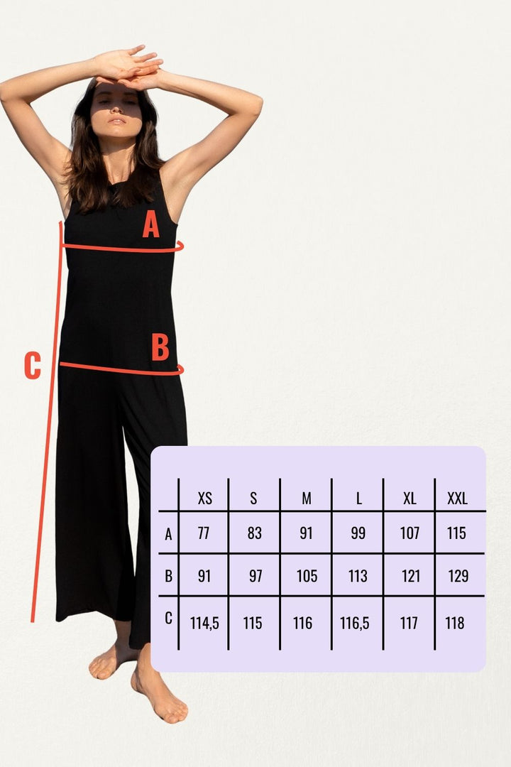 YOGA JUMPSUIT ROUND NECK  black