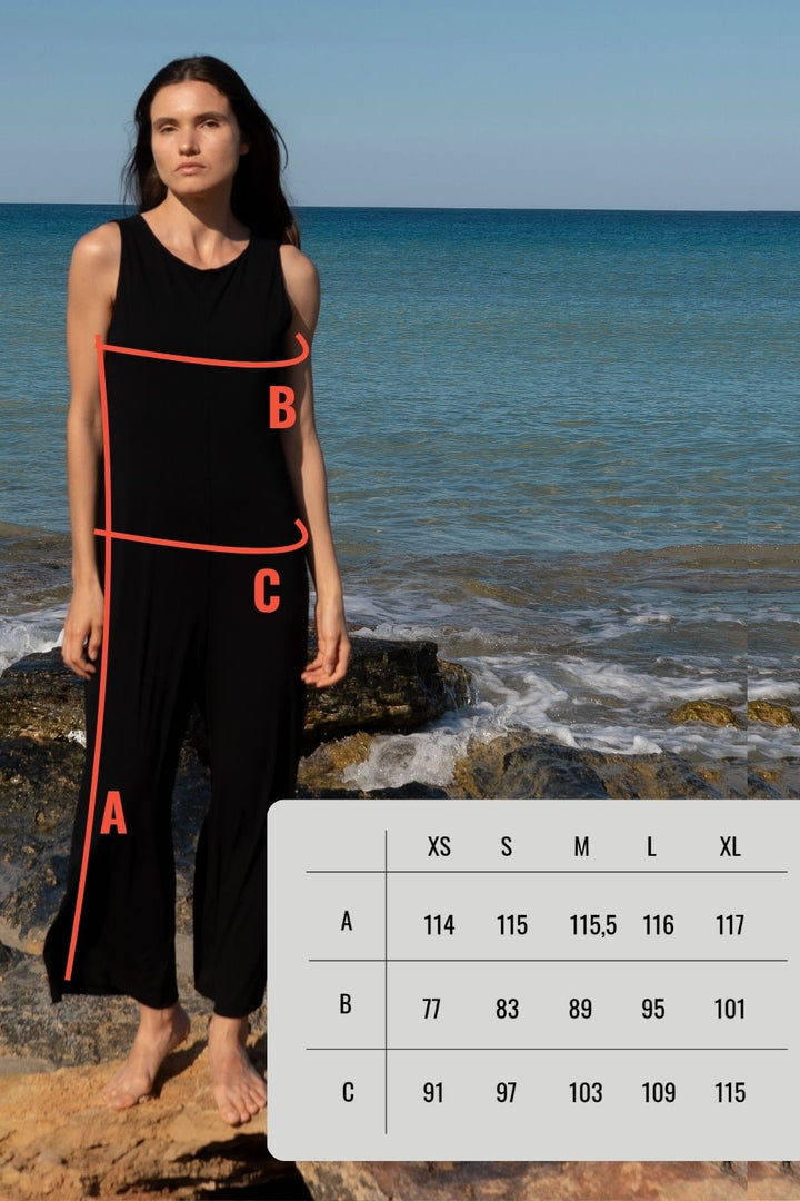 YOGA JUMPSUIT ROUND NECK  black
