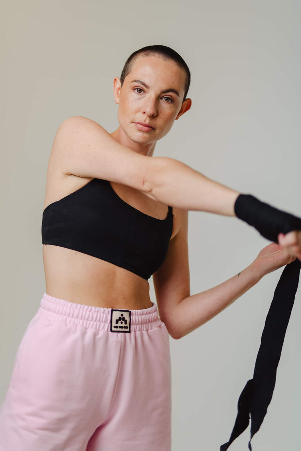 TECH SHORTS RELAXED FIT FRONT LABEL candy