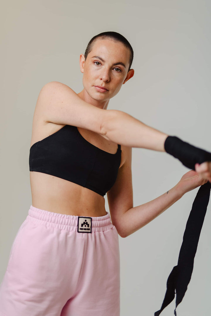 TECH SHORTS RELAXED FIT FRONT LABEL candy