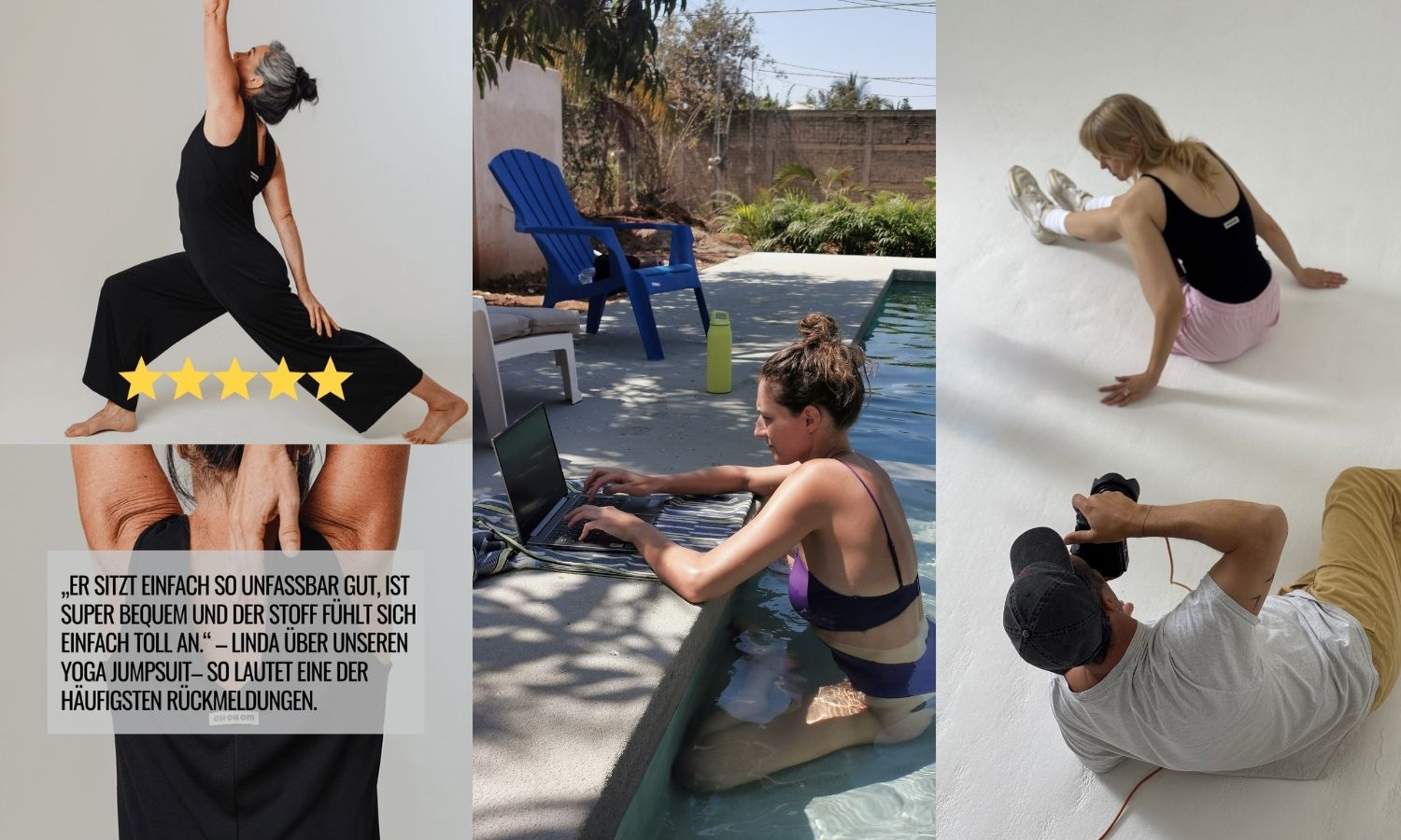 Aus 1 mach 3 und der Yoga Jumpsuit wird zum Favoriten