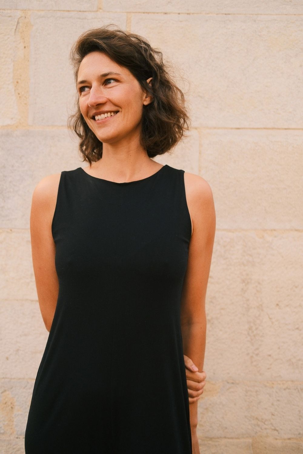 YOGA JUMPSUIT ROUND NECK  black