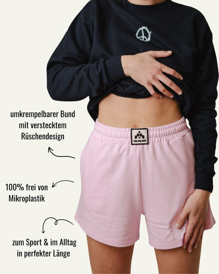 TECH SHORTS RELAXED FIT FRONT LABEL candy