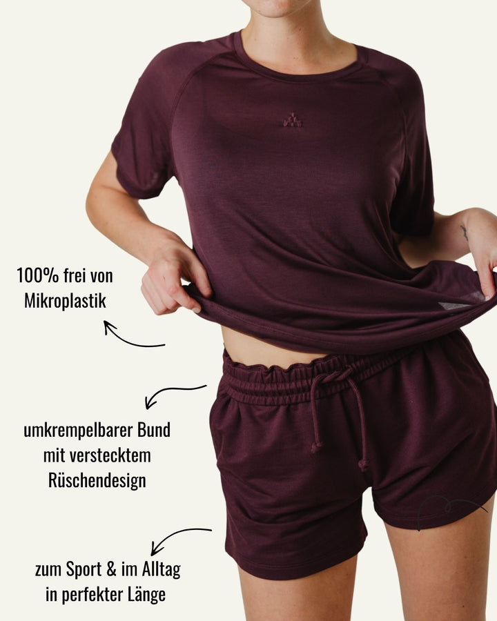 TECH SHORTS RELAXED FIT violet black