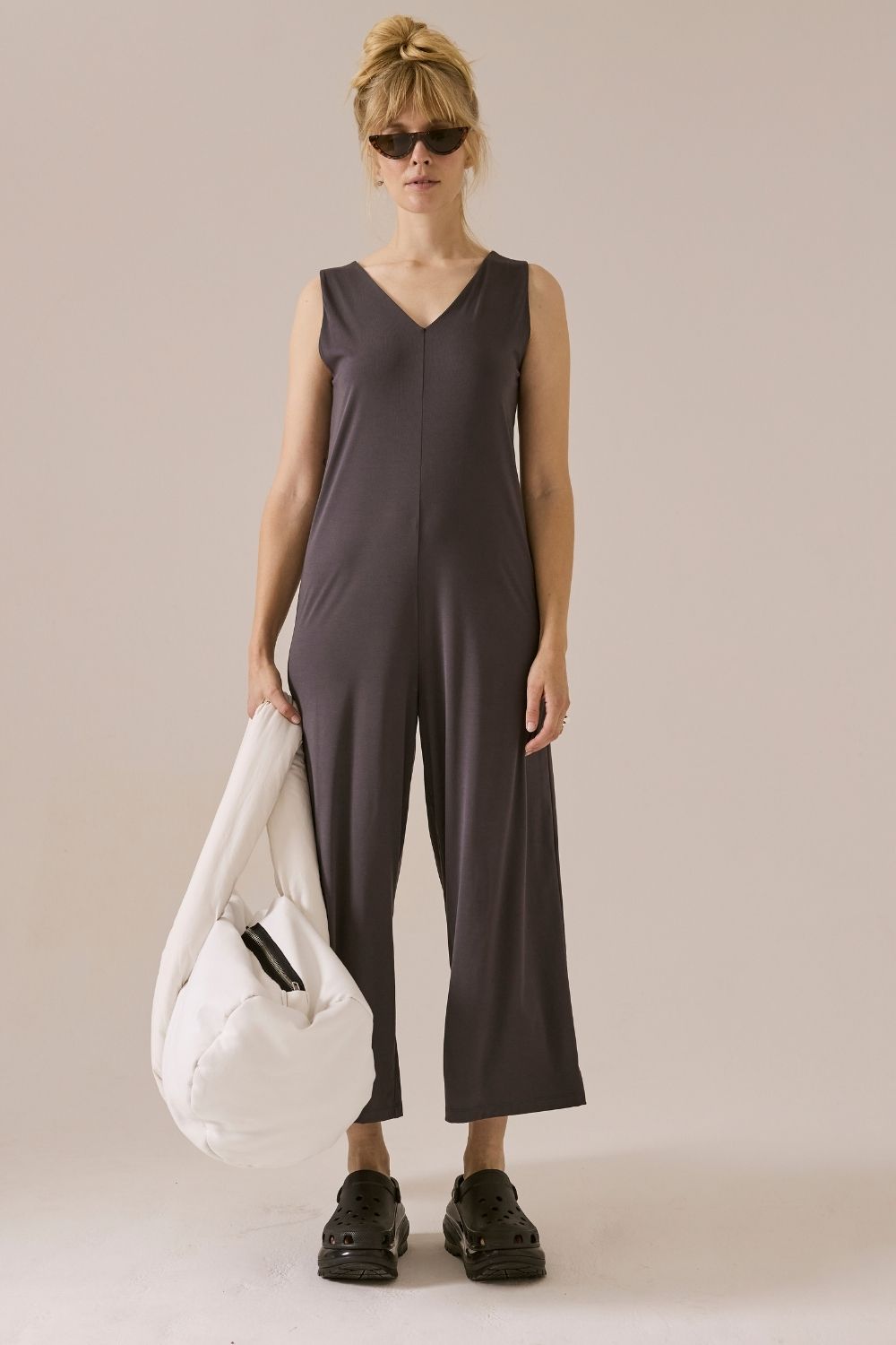 YOGA JUMPSUIT stone grey
